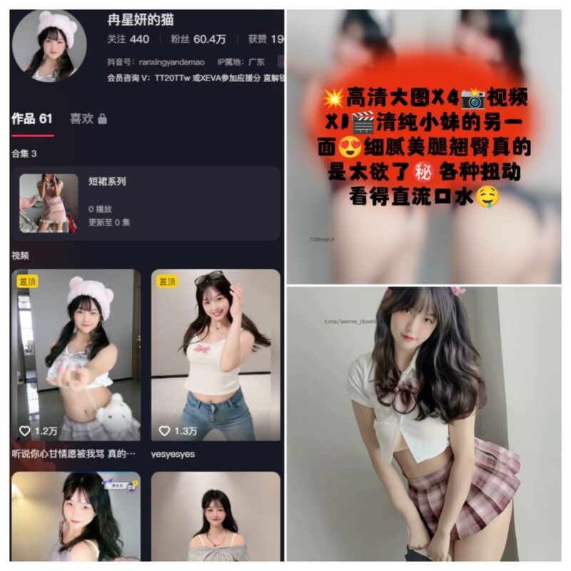 抖音 冉星妍的猫 微密圈 NO.003期 【13P2V】-MIYI