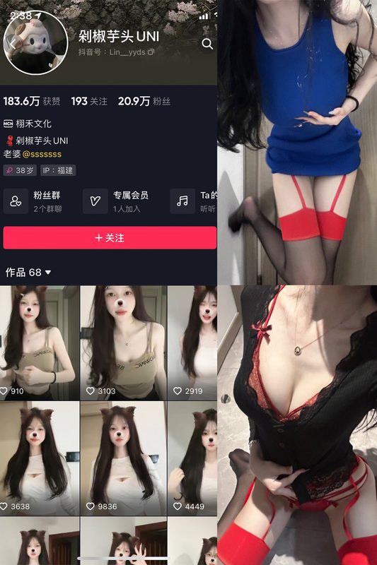 抖音 剁椒芋头UNI 微密圈 NO.002期 【9P4V】-MIYI