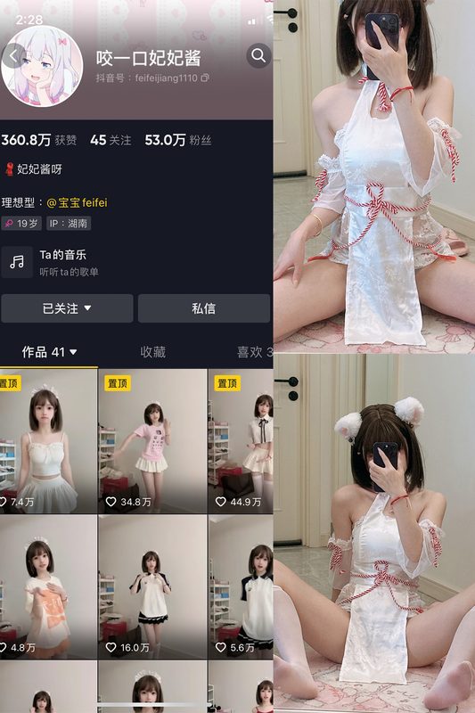 抖音 咬一口妃妃酱 微密圈 NO.002期 【17P】-MIYI
