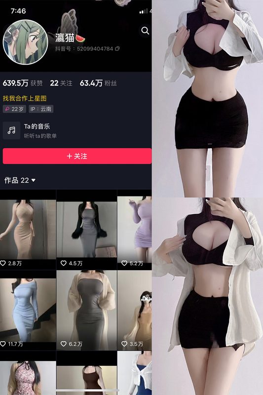 抖音 瀛猫 微密圈 NO.002期 【15P12V】-MIYI
