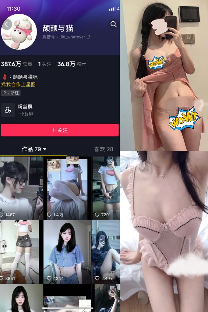 图片[1]-抖音 颉颉与猫 微密圈 NO.001期 【17P6V】-MIYI