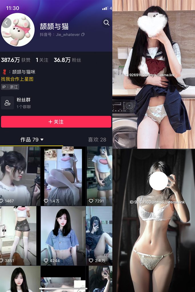 图片[1]-抖音 颉颉与猫 微密圈 NO.002期 【18P2V】-MIYI
